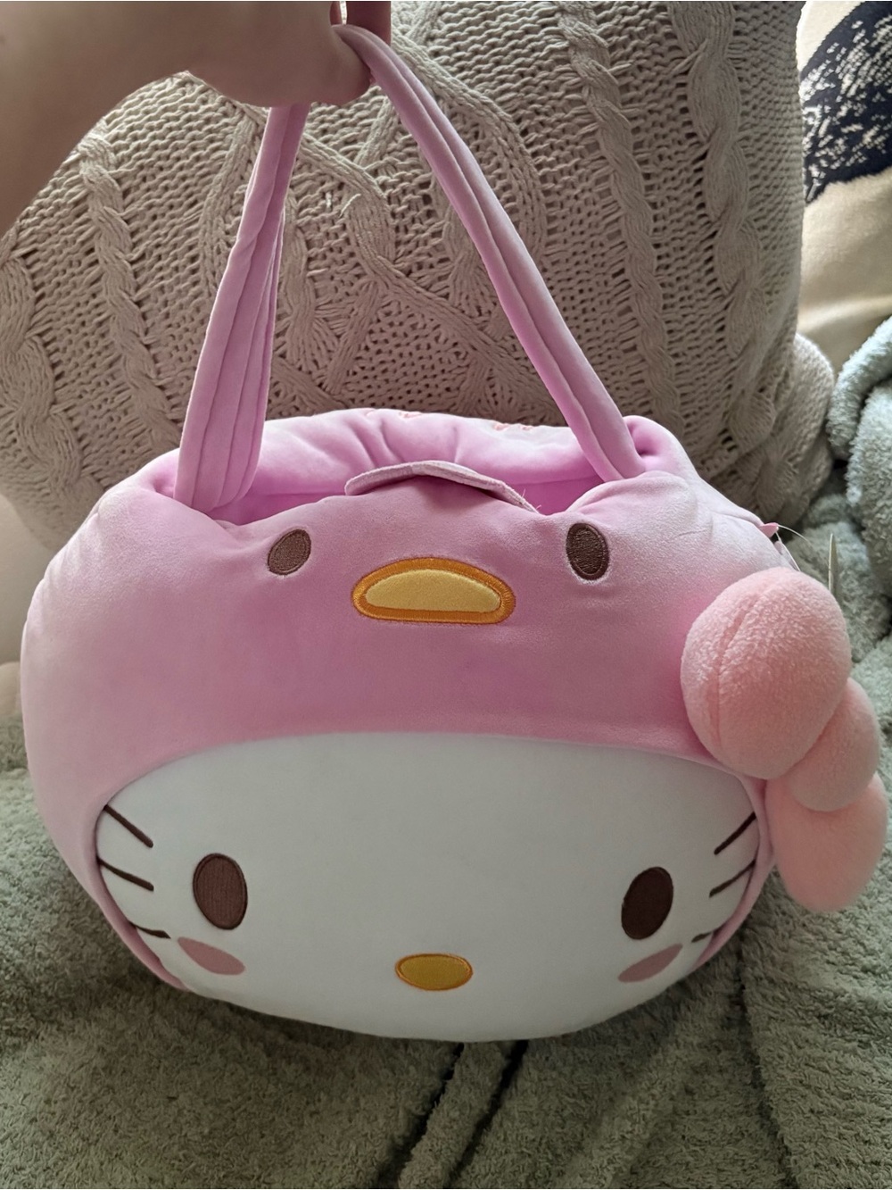 NWT Hello Kitty Plush Easter Basket